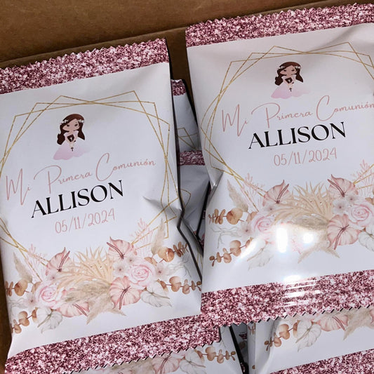 Custom Chip Bags: 12 Pack FILLED